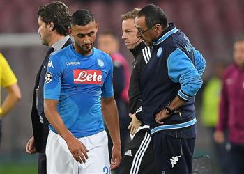 فوزي غلام يعتذر لجماهير نابولي بعد الخسارة من مانشستر سيتي