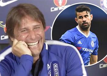 فيديو نوبة ضحك هيستيرية تنتاب كونتي بعد سماع تصريحات كوستا