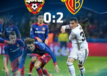 في غياب عمر جابر بازل يتخطى سيسكا موسكو بثنائية في دوري الأبطال