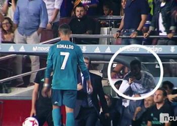 ماذا قال رونالدو لمقاعد بدلاء البرسا عقب طرده فى الكلاسيكو