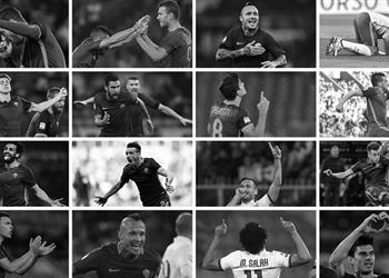 م حترفين بالفيديو بثلاثة أهداف صلاح ي نافس على جائزة هدف العام في روما