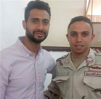 حارس الأهلي في التجنيد قبل الإنضمام للعسكري