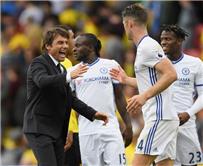 تصريحات كونتي كوستا سجل هدفين هذا الموسم لكني أريدهم في بداية المباراة ويصف نفسه بالمدرب السعيد سوق الإنتقالات إنه جنوني وصعب ويعلق على حالة فابريجاس