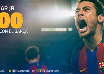 أرقام وإحصائيات نيمار يصل للهدف رقم 100 بقميص برشلونة