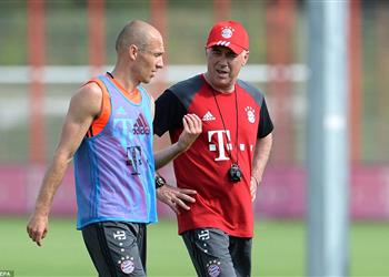 روبين يفجر الشكوك حول مستقبل أنشيلوتي مع بايرن ميونخ