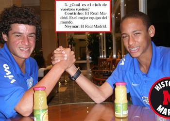 ماركا كوتينيو ونيمار كانا يريدان الإنضمام لريال مدريد