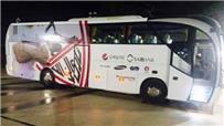 حافلة الزمالك تصل لملعب برج العرب