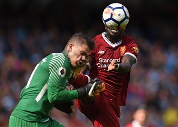 ماني يعتذر لحارس مانشستر سيتي أتمنى أن تشفى سريع ا