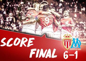 موناكو ي مطر شباك مارسيليا بـ سداسية في الدوري الفرنسي