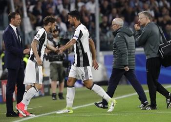 لعنة الإصابات يوفنتوس يفقد جهود خضيرة عقب 10 دقائق أمام موناكو