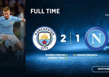 مانشستر سيتي يعزز صدارة مجموعته وشاختار يقلب الطاولة على فينورد