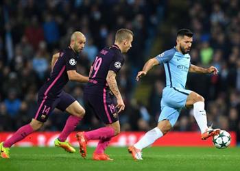 تصريحات أجويرو يكشف كيف تفوق السيتي على برشلونة في الشوط الثاني