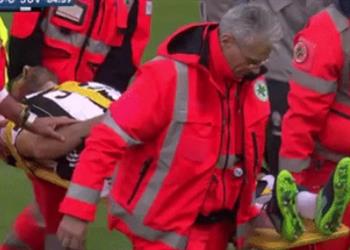 لعنة الإصابات إصابة عنيفة لبارزالي وخروجه على الفور في مباراة يوفنتوس