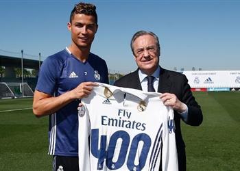 جوائز ريال مدريد يكرم رونالدو بعد موقعة الأتلتيكو والـ 400 هدف
