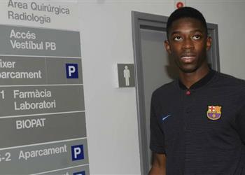 ديمبيلي يجتاز الفحص الطبي في برشلونة