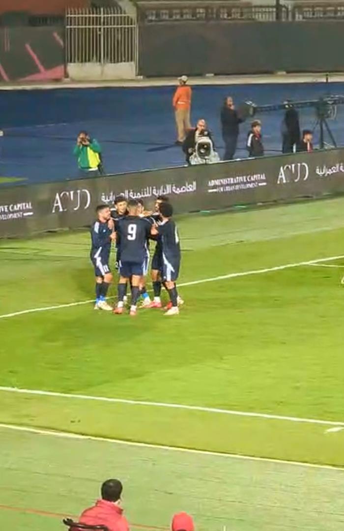 صوره ل احتفال لاعبي انبي بالهدف الاول امام الاهلي بكاس عاصمة مصر