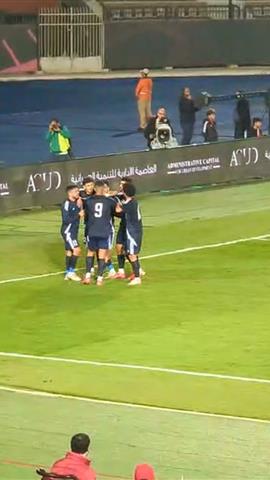 صوره ل احتفال لاعبي انبي بالهدف الاول امام الاهلي بكاس عاصمة مصر