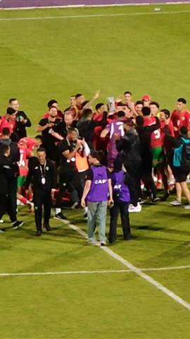 صوره ل احتفالات لاعبي المغرب بعد الفوز علي مصر في نصف نهائي كأس أمم أفريقيا تحت 20 عام