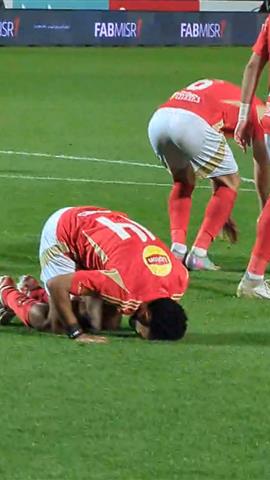 صوره ل احتفال حسين الشحات بهدفه امام حرس الحدود