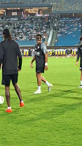 صوره ل أحمد ربيع بالقناع في مباراة الزمالك والجيش الرواندي بدوري ابطال افريقيا