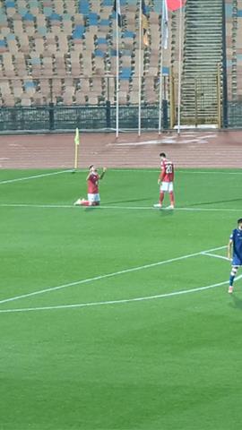 صوره ل احتفال تريزيجية بهدفه امام الترجي بدوري ابطال افريقيا