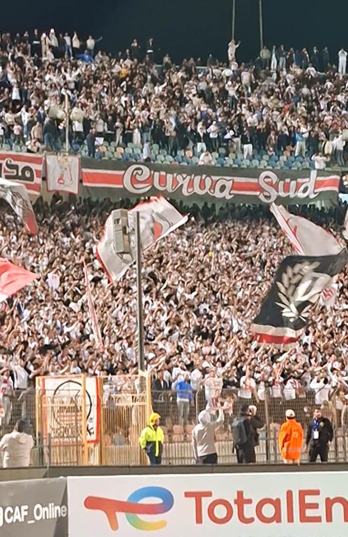 صوره ل جماهير الزمالك تكرر هتاف جماهير الأهلي: أقوله يا إيمو ميردش أقوله يا زيزو ميردش أقوله يا شرقي ميردش