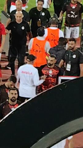صوره ل رد فعل صلاح بعد انتهاء مباراة مصر وانجولا بتصفيات كأس أمم أفريقيا