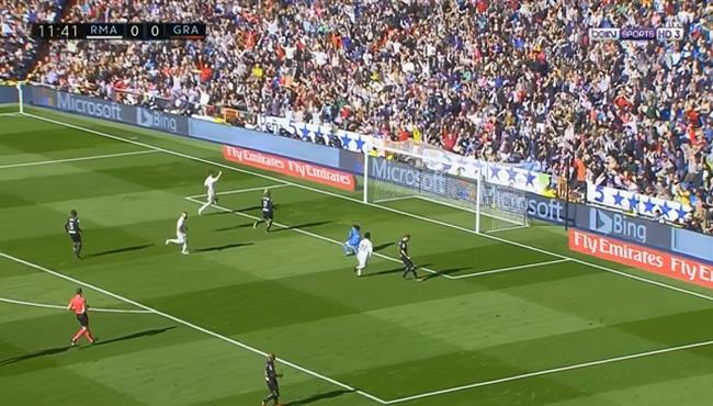 هدف ريال مدريد الاول في مرمي غرناطه 1 0 الدوري الاسباني