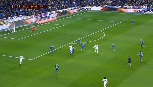 رونالدو يمرر لشبح في مباراة ريال مدريد وسيلتافيجو