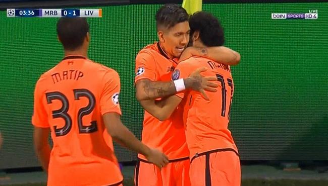 محمد صلاح يعاقب مدافعي ماريبور ويصنع هدف رائع لليفربول