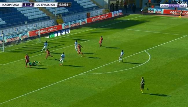 هدف أرونا كونية في مرمى قاسم باشا 1 1 الدورى التركى