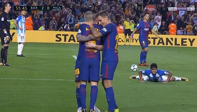 هدف انييستا في مرمي ملقا 2 0 الدوري الاسباني