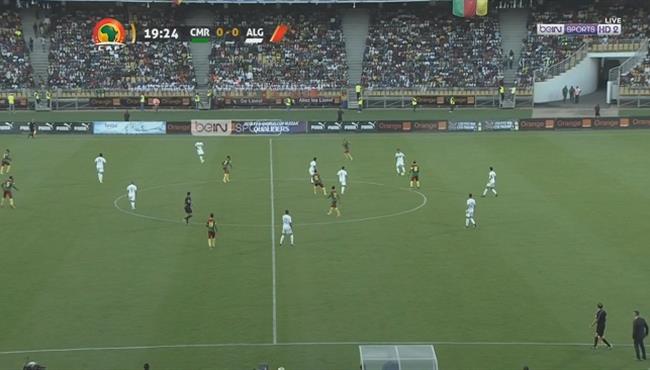 حفيظ دراجي يستشهد بعماد متعب في مباراة الجزائر والكاميرون