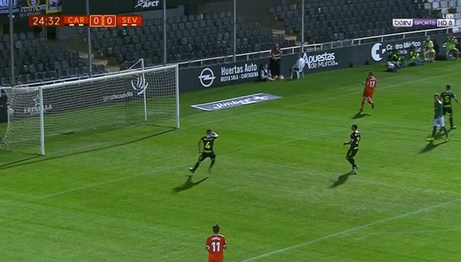 هدف اشبيليه الرائع في مرمي كارتاجينا كأس ملك اسبانيا