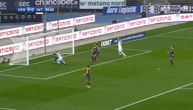 هدف انترناسيونالي الاول في مرمي هيلاس فيرونا الدوري الايطالي