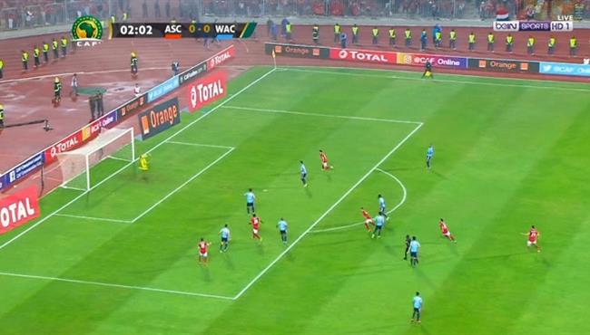 هدف مؤمن زكريا العالمي في مرمي الوداد البيضاوي ورد فعل حسام البدري