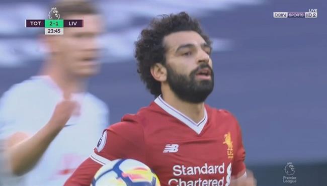 هدف محمد صلاح في مرمي توتنهام الدوري الانجليزي