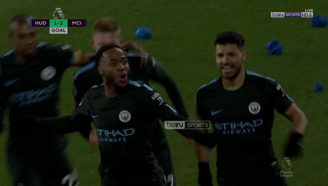 هدف رحيم ستيرلنج فى مرمي هدرسفيلد تاون 2 1 الدورى الانجليزى