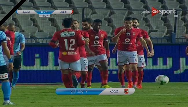 هدف الاهلى الاول الرائع فى مرمي الداخليه