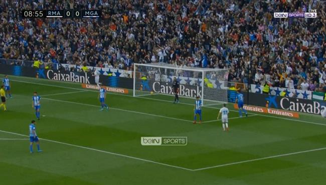 هدف ريال مدريد الاول في مرمي ملقا