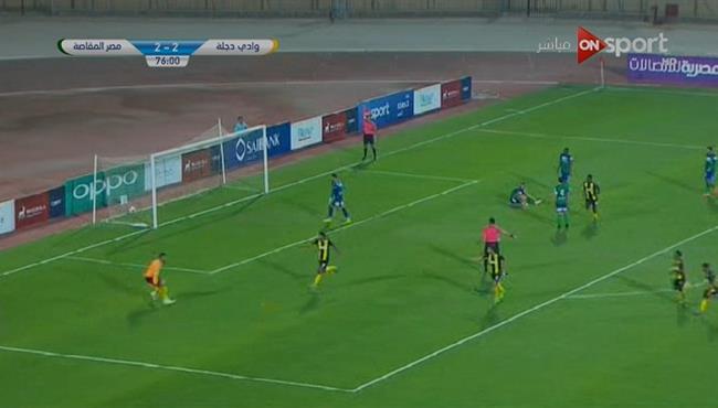 هدف حسام عرفات فى مرمي مصر المقاصه 3 2 الدورى المصري