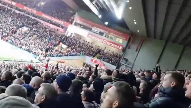 جماهير ليفربول تغني لـ محمد صلاح بعد هدفه فى تشيلسى