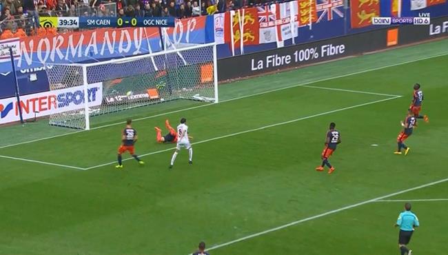اهداف مباراة كان و نيس 1 1 الدوري الفرنسي