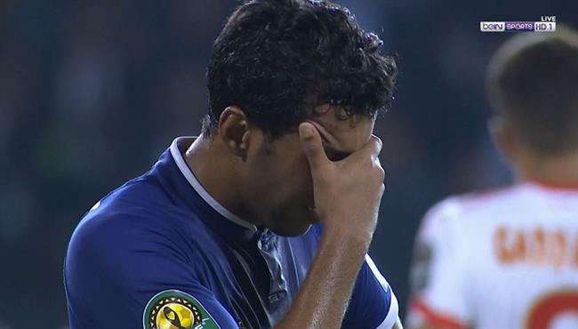 بكاء احمد حمودي بعد انتهاء مباراة الاهلي والوداد