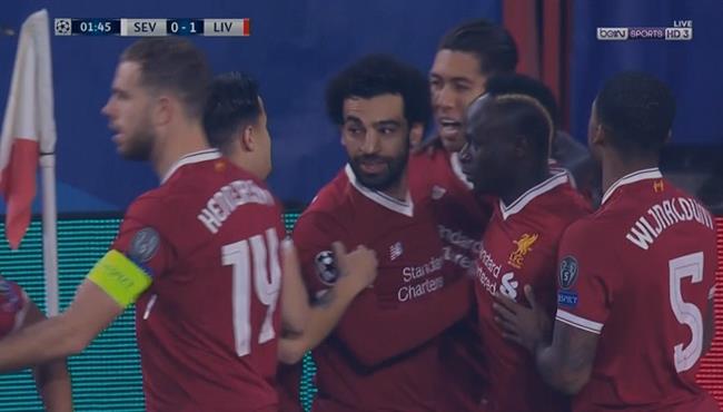 هدف ليفربول الاول في مرمي اشبيليه تعليق رؤوف خليف