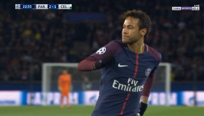هدف نيمار الثانى في مرمي سلتيك دورى ابطال اوروبا
