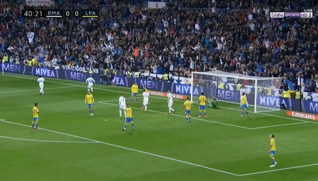 هدف ريال مدريد الاول في مرمي لاس بالماس