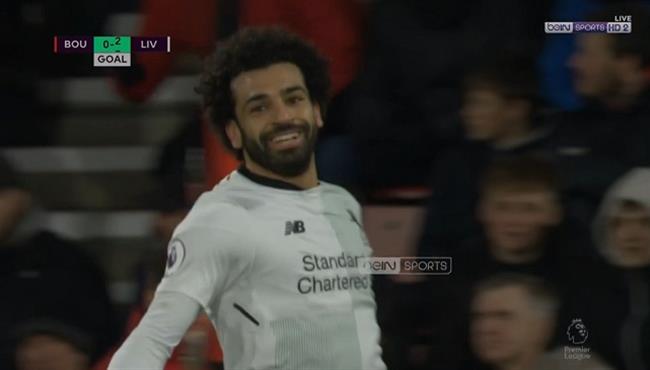هدف محمد صلاح الرائع في مرمي بورنموث