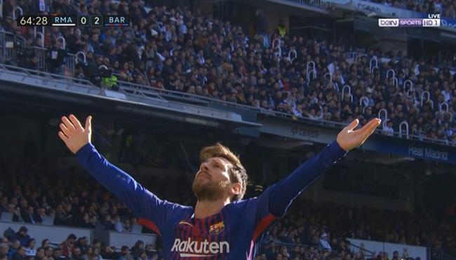 هدف ميسي في مرمي ريال مدريد بتعليق عصام الشوالي