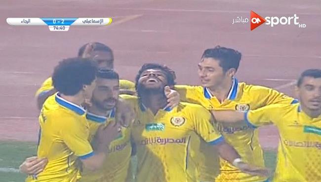 هدف ابراهيم حسن الثاني في مرمي الجاء